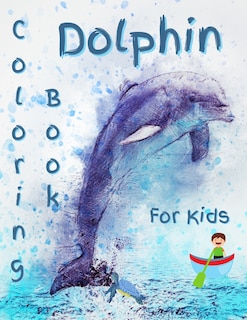 Front cover_Dolphin Coloring Book For Kids