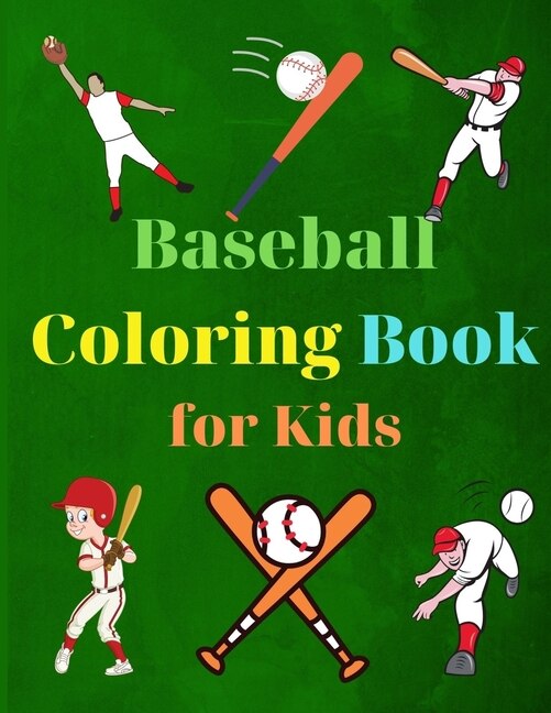 Front cover_Baseball Coloring Book for Kids