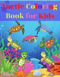 Front cover_Turtle Coloring Book for Kids