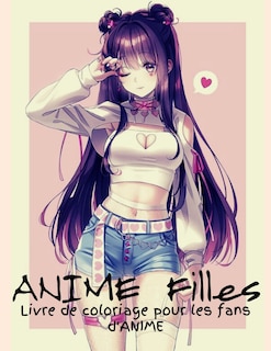 Couverture_ANIME Filles Livre de coloriage pour les fans d'ANIME