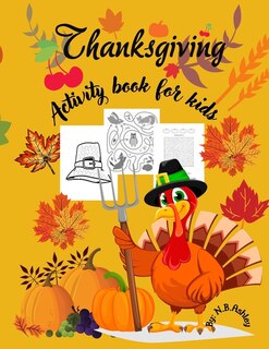 Front cover_Thanksgiving activity book for kids