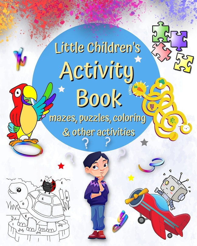 Front cover_Little Children's Activity Book mazes, puzzles, coloring and other activities