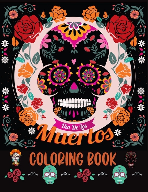 Front cover_Dia De los Muertos Coloring Book