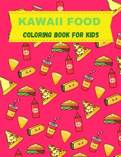 Front cover_Kawaii Food Coloring Book For Kids