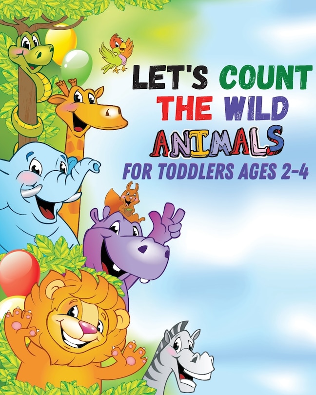 Couverture_Let's count the wild animals for toddlers ages 2-4