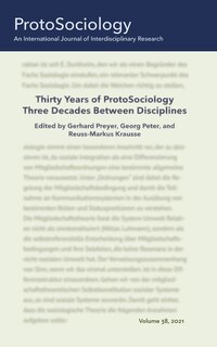 Couverture_Thirty Years of ProtoSociology - Three Decades Between Disciplines