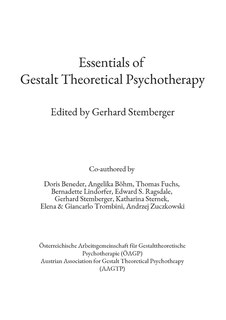 Front cover_Essentials of Gestalt Theoretical Psychotherapy