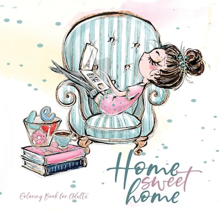 Front cover_Home Sweet Home Coloring Book for Adults