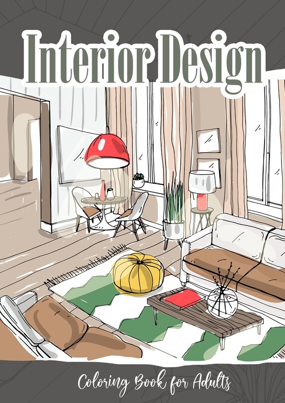 Front cover_Interior Coloring Book for Adults