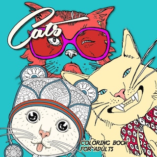 Front cover_Cats Coloring Book for Adults