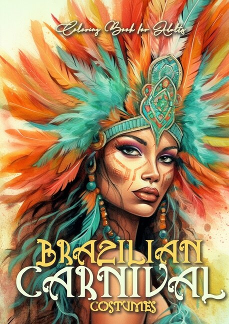 Front cover_Brazilian Carnival Coloring Book for Adults