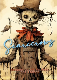 Front cover_Scarecrows Horro Coloring Book for Adults