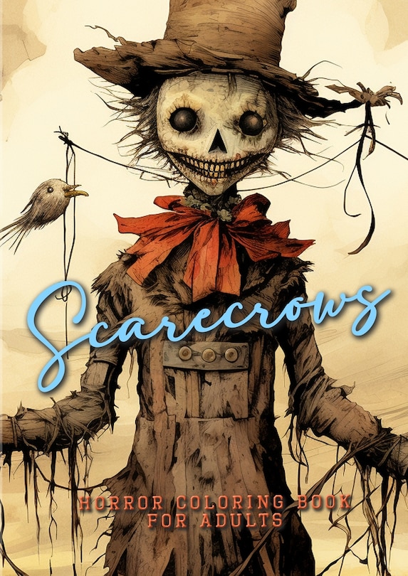 Front cover_Scarecrows Horro Coloring Book for Adults