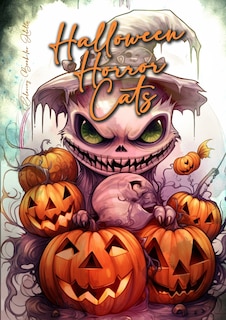 Couverture_Halloween Horror Cats Coloring Book for Adults