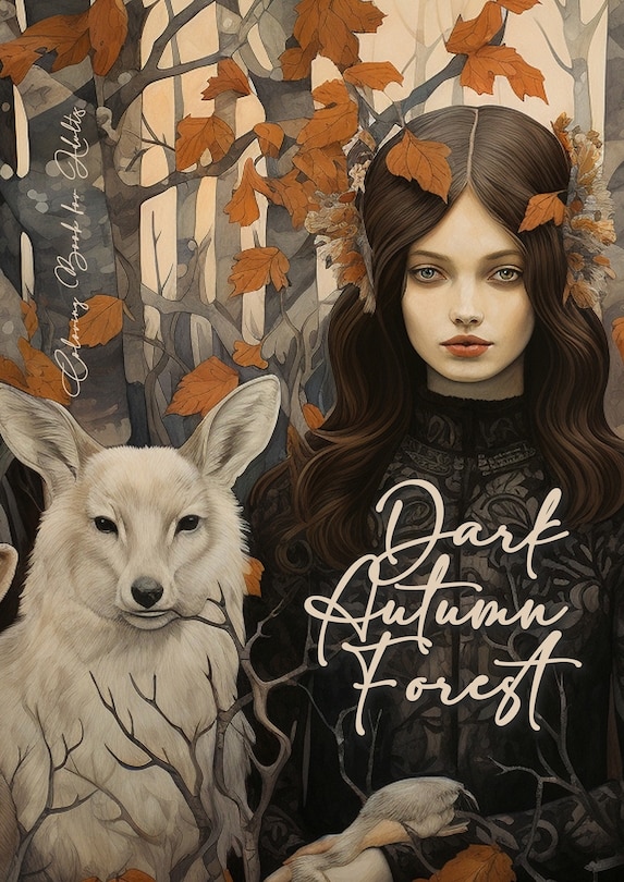 Couverture_Dark Autumn Forest Coloring Book for Adults