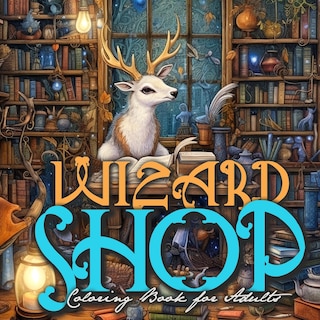 Couverture_Wizard Shop Coloring Book for Adults