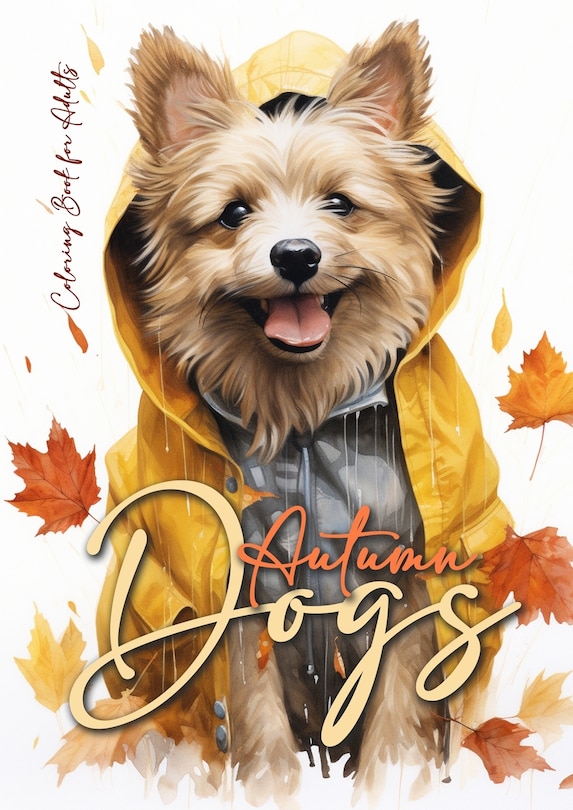 Couverture_Autumn Dogs Coloring Book for Adults