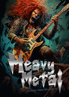 Front cover_Heavy Metal Coloring Book for Adults