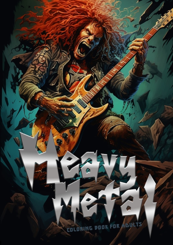 Front cover_Heavy Metal Coloring Book for Adults
