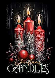 Front cover_Christmas Candles Coloring Book for Adults
