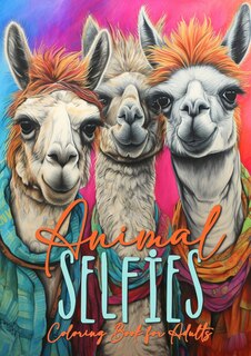 Couverture_Animal Selfies Coloring Book for Adults