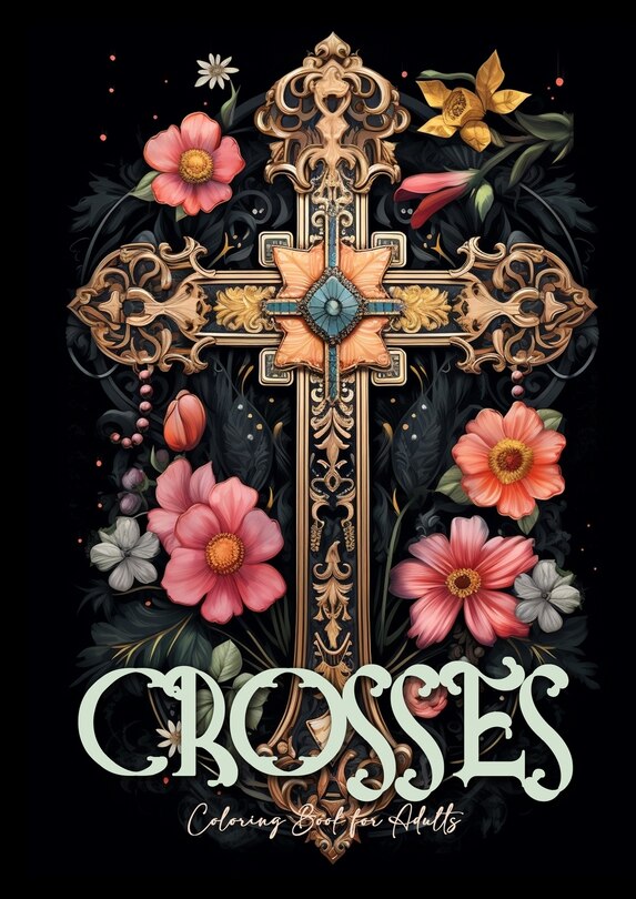 Front cover_Crosses Coloring Book for Adults