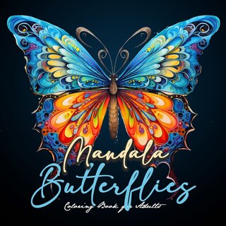 Couverture_Mandala Butterflies Coloring Book for Adults