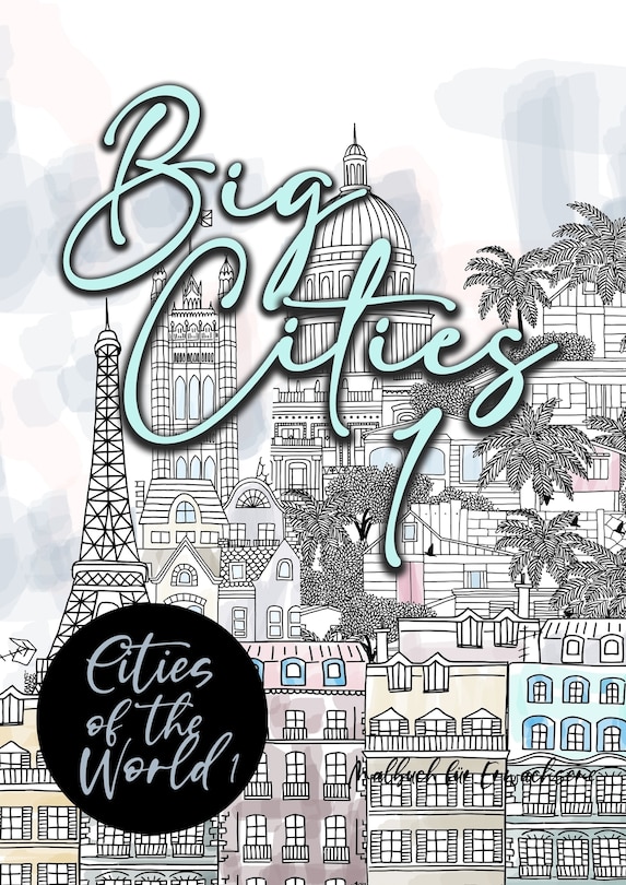 Front cover_Big Cities Coloring Book for Adults Cities of the World 1