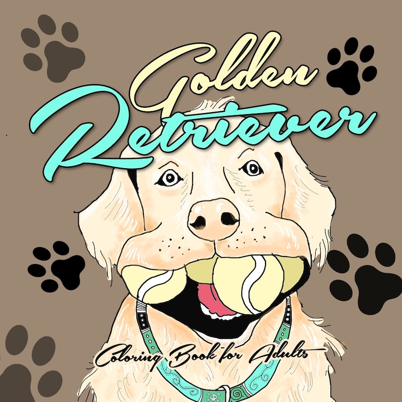 Couverture_Golden Retriever Coloring Book for Adults