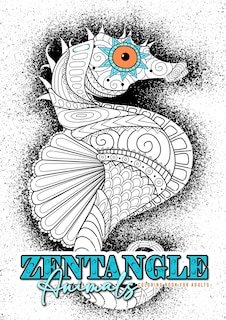 Couverture_Zentangle Animals Coloring Book for Adults