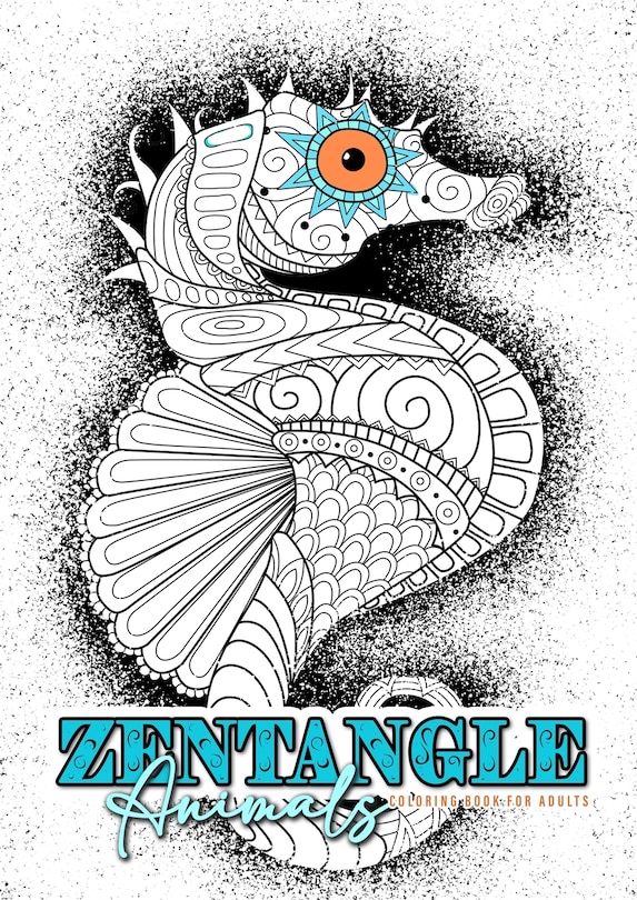 Couverture_Zentangle Animals Coloring Book for Adults
