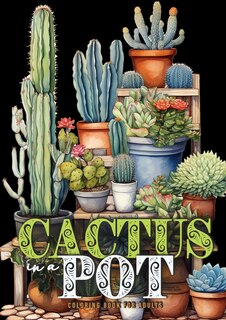 Couverture_Cactus in a Pot Coloring Book for Adults