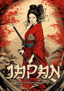 Front cover_Japan Grayscale Coloring Book for Adults