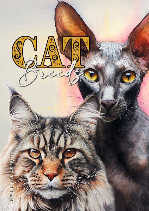 Couverture_Cat Breeds Coloring Book for Adults