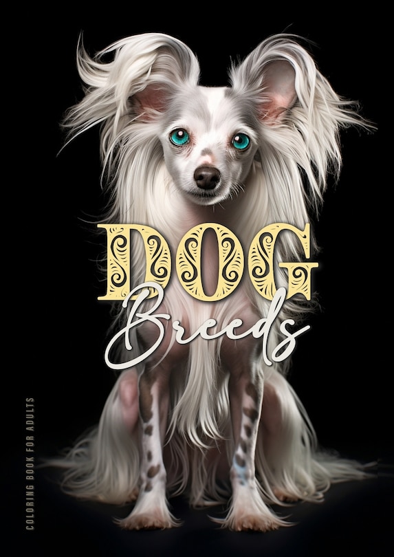 Front cover_Dog Breeds Coloring Book for Adults