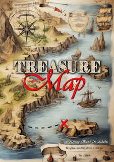 Front cover_Treasure Maps Coloring Book for Adults