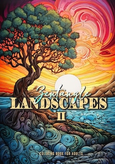 Front cover_Zentangle Landscapes Coloring Book for Adults 2