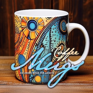 Couverture_Coffee Mugs Coloring Book for Adults