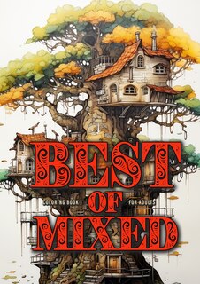 Front cover_Best of Mixed Coloring Book for Adults