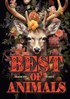 Front cover_Best of Animals Coloring Book for Adults