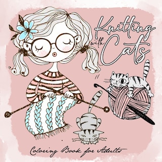 Couverture_Knitting with Cats Coloring Book for Adults