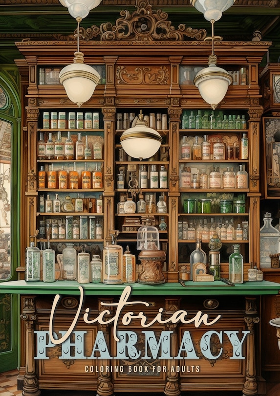 Couverture_Victorian Pharmacy Coloring Book for Adults