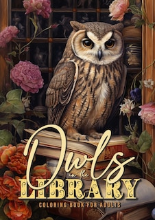 Front cover_Owln in the Library Coloring Book for Adults