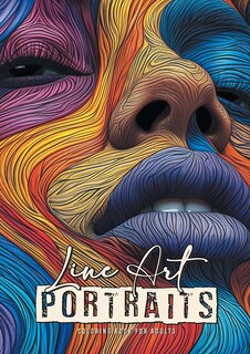 Front cover_Line Art Portraits Coloring Book for Adults