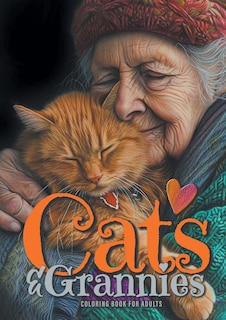 Front cover_Cats and Grannies Coloring Book for Adults
