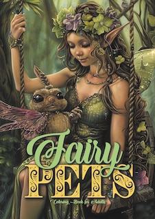 Front cover_Fairy Pets Coloring Book for Adults