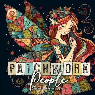 Front cover_Patchwork People Coloring Book for Adults