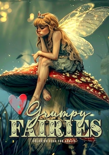 Front cover_Grumpy Fairies Coloring Book for Adults