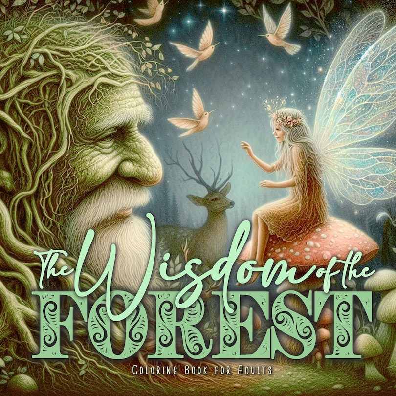 Couverture_The Wisdom of the Forest Coloring Book for Adults