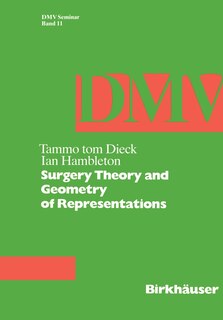 Front cover_Surgery Theory and Geometry of Representations